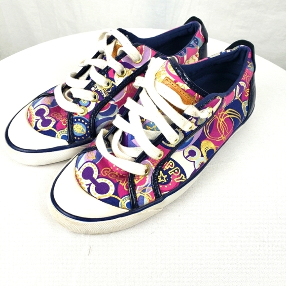 Coach Barrett Poppy Multicolor Fashion Shoe Sz 7M - Picture 1 of 8
